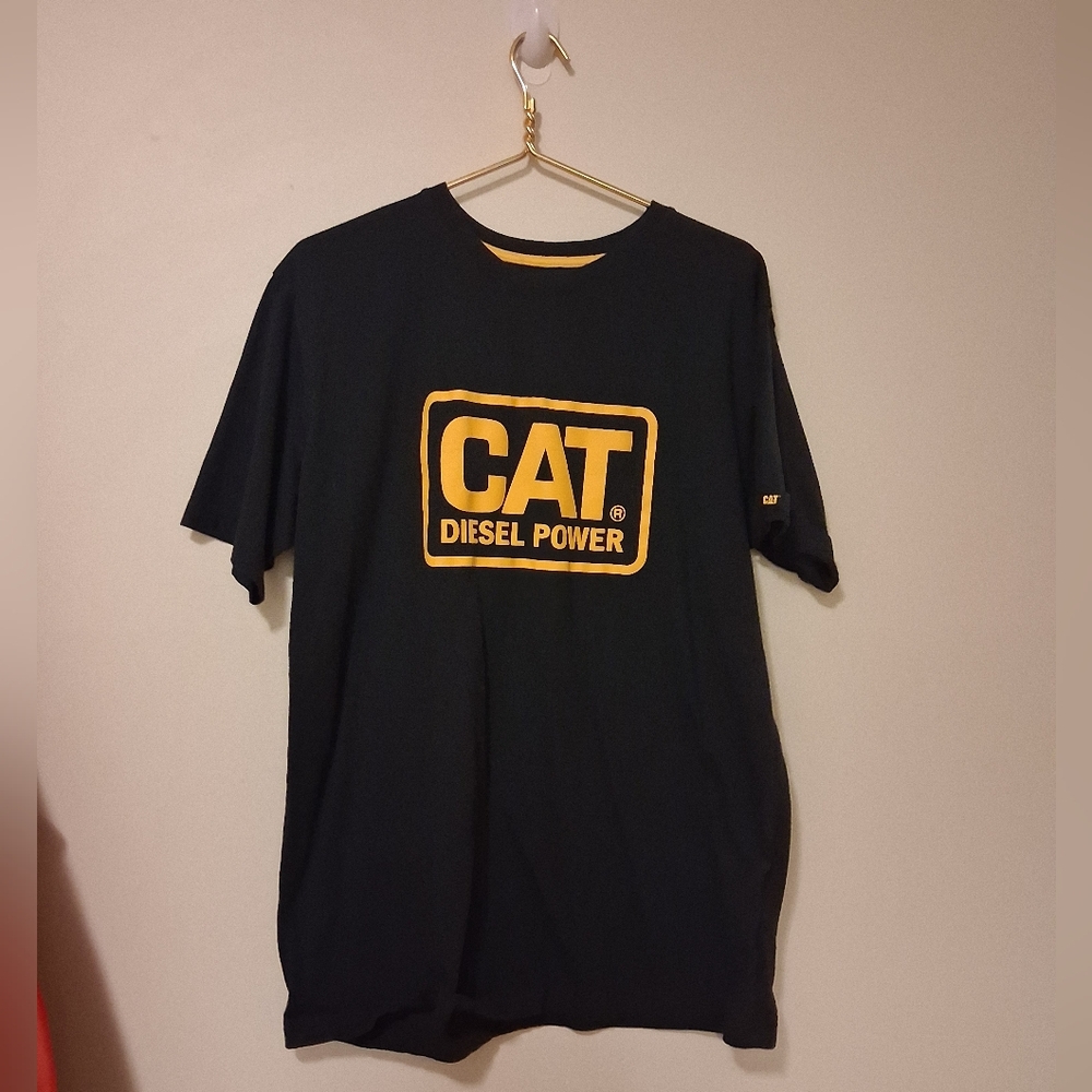 CAT Diesel Power Black & Yellow T-Shirt XL